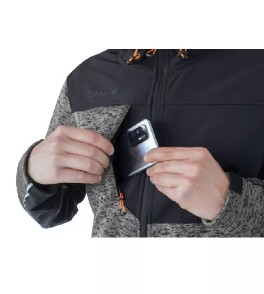 GIACCA DA LAVORO KAPRIOL "SOFTSHELL TENERE PRO" GRIGIO TG M