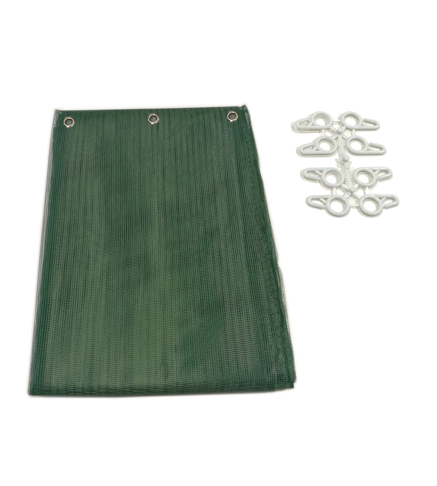 TENDA ZANZARIERA AD ANELLI PER PORTAFINESTRA VERDE 150X250 CM