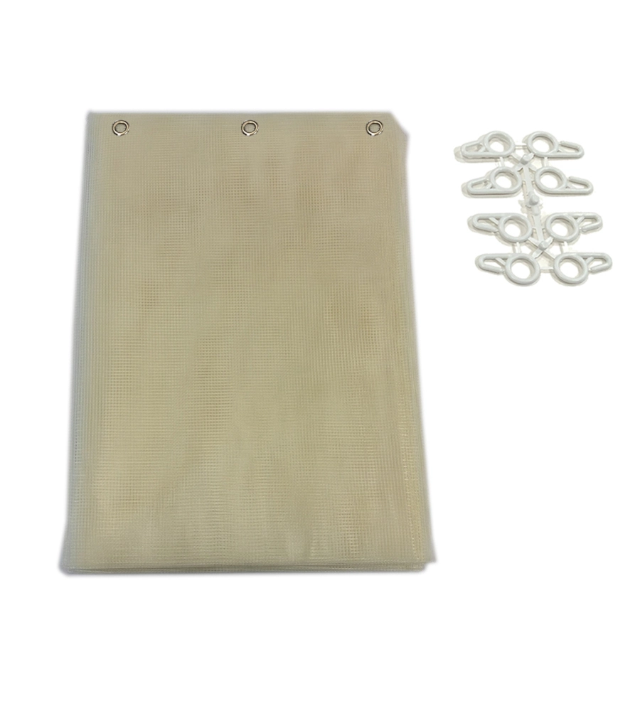 TENDA ZANZARIERA AD ANELLI PER PORTAFINESTRA BEIGE 150X250 CM
