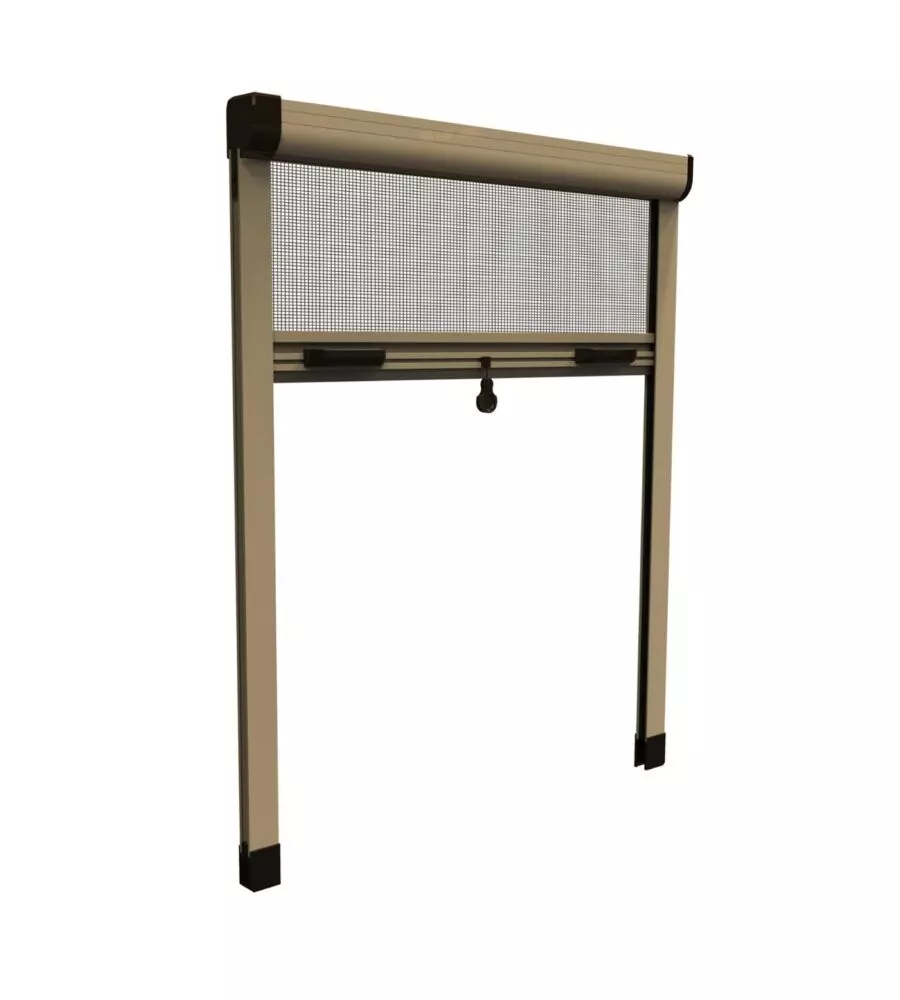 ZANZARIERA VERTICALE AVVOLGIBILE "ROTO" BRONZO 80X170 CM