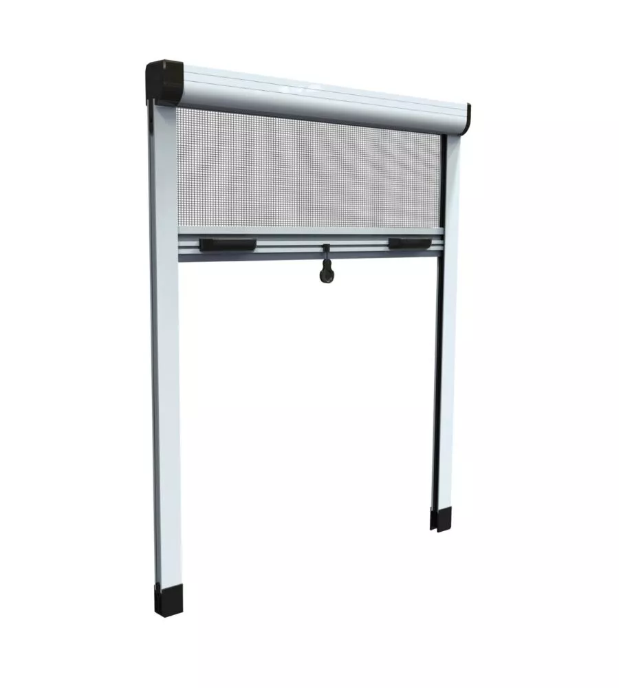ZANZARIERA VERTICALE AVVOLGIBILE "ROTO" BIANCO 120X170 CM