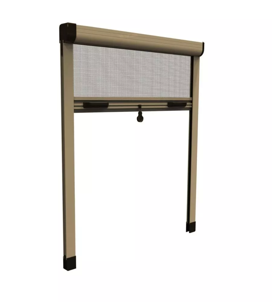 ZANZARIERA VERTICALE AVVOLGIBILE "ROTO" BRONZO 120X170 CM