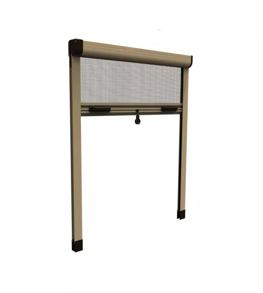 ZANZARIERA VERTICALE AVVOLGIBILE "ROTO" BRONZO 140X170 CM