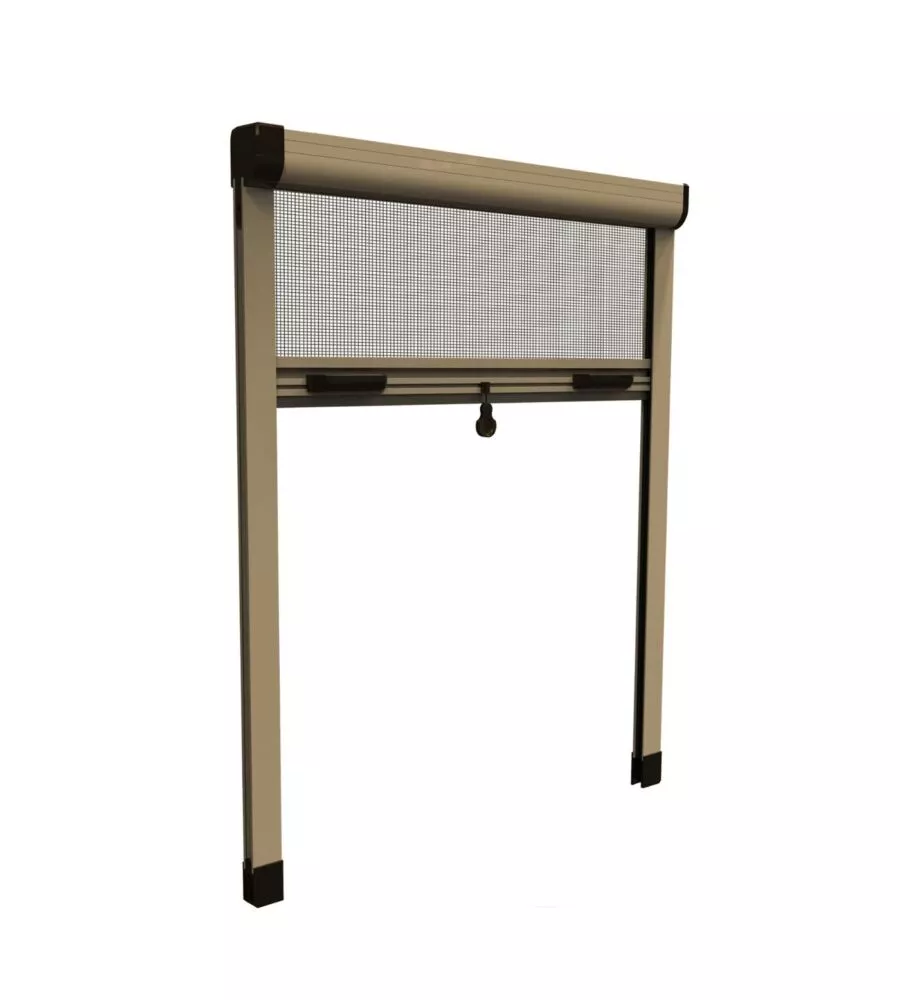 ZANZARIERA VERTICALE AVVOLGIBILE "ROTO" BRONZO 160X170 CM