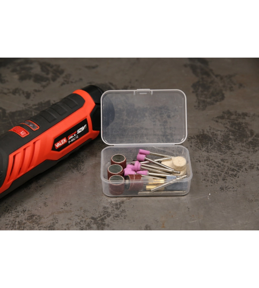 KIT AVVITATORE E MULTIUTENSILE A BATTERIA VALEX, 12 V BATTERIA 2 AH E CARICABATTERIE INCLUSI