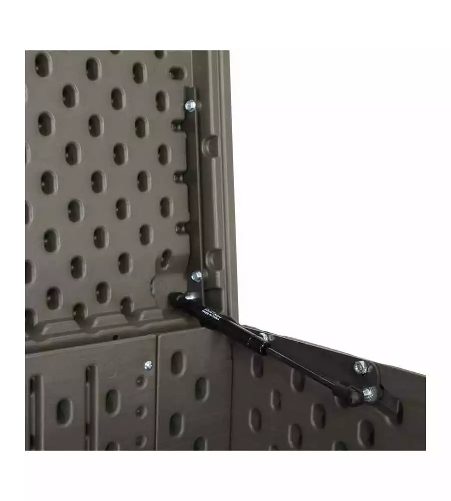 BAULE DA ESTERNO LIFETIME "BIG" IN RESINA GRIGIO SCURO EFFETTO LEGNO 151X72X69 CM