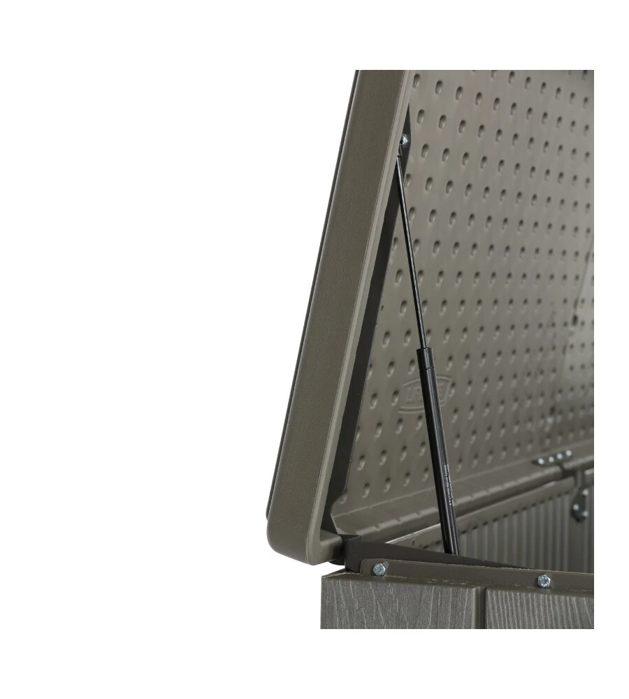 BOX IN RESINA LIFETIME "STORAGE" GRIGIO SCURO EFFETTO LEGNO 2124 LT 191X107X132 CM