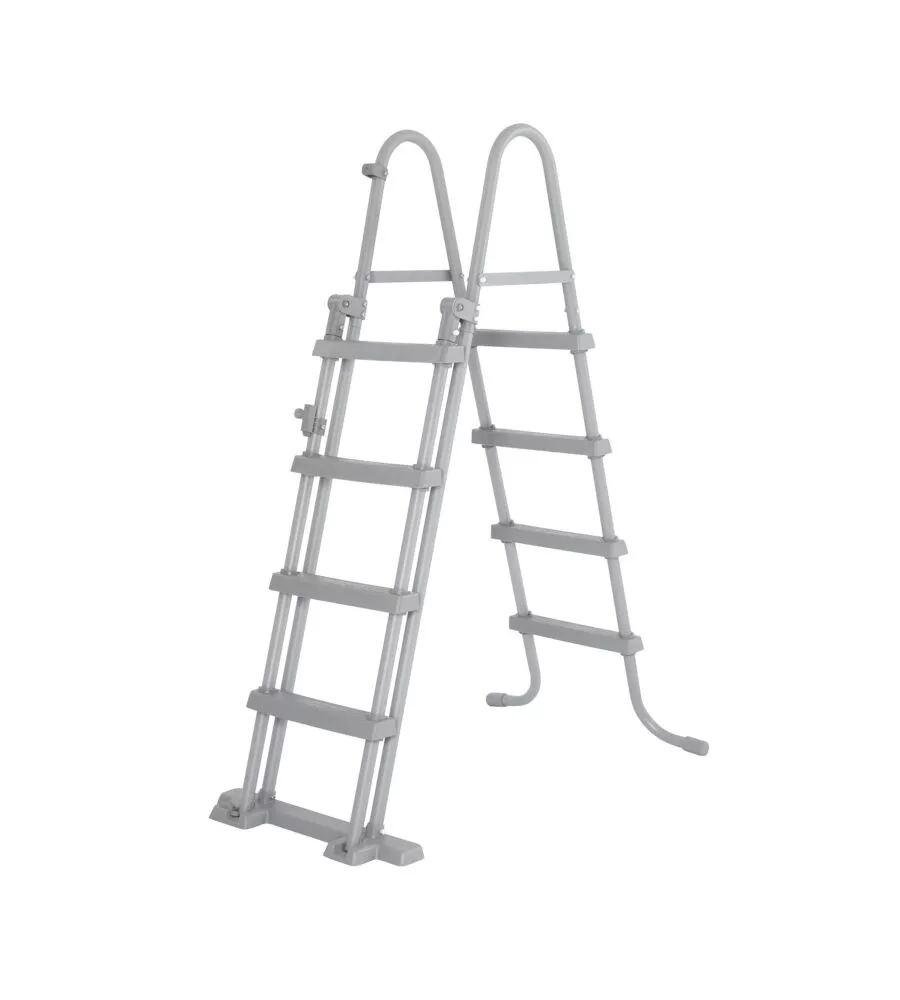 PISCINA FUORI TERRA CON STRUTTURA RETTANGOLARE BESTWAY "POWER STEEL" GRIGIO SCURO 412x201x122 CM