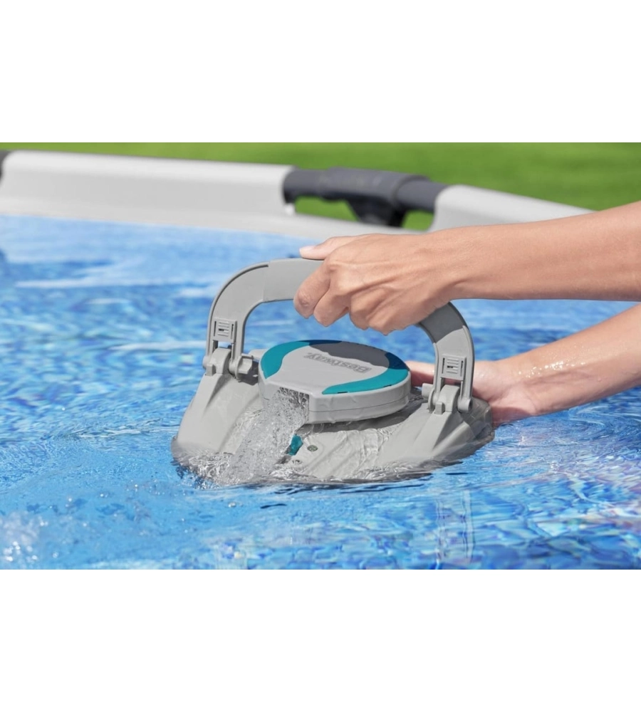 ROBOT PULITORE A BATTERIA PER PISCINE BESTWAY "AQUATRONIX G100" 9V