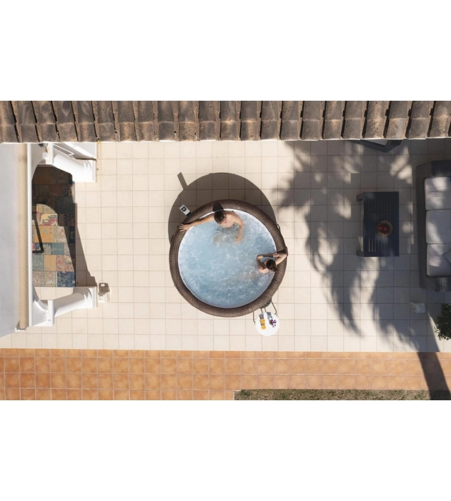 PISCINA IDROMASSAGGIO GONFIABILE BESTWAY "BALI LAY-Z-SPA AIRJET" PER 5-7 PERSONE