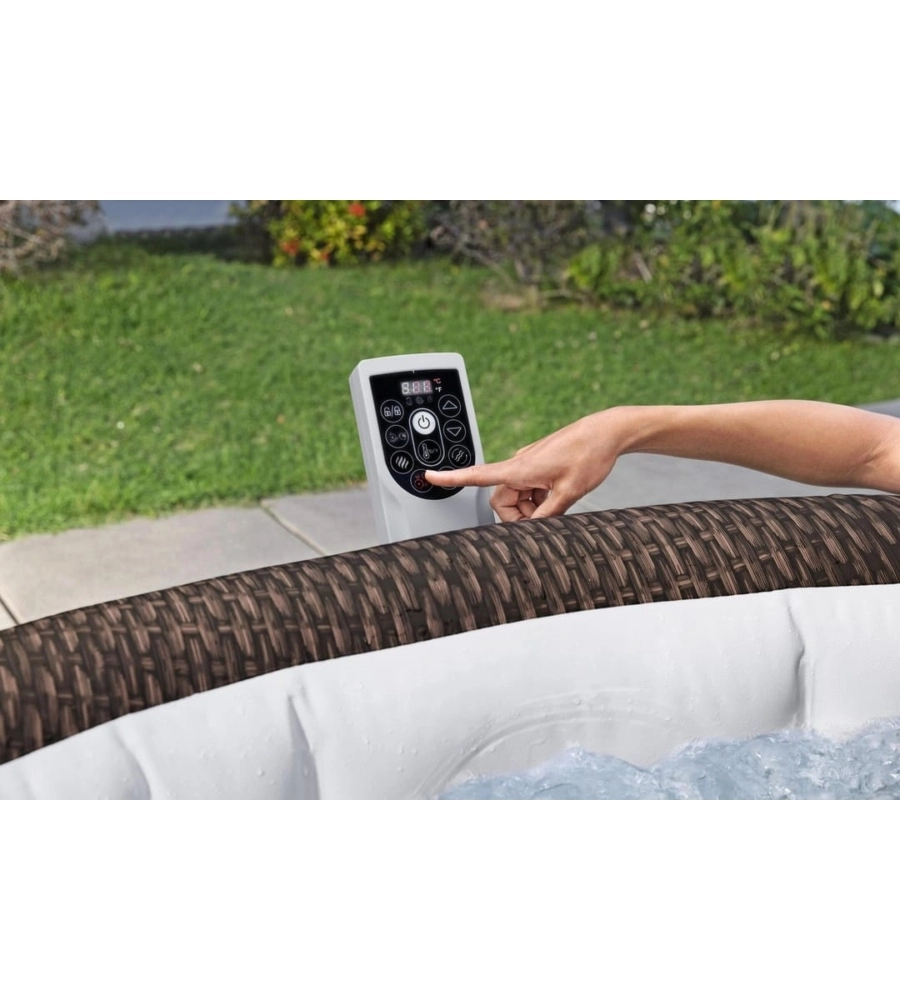 PISCINA IDROMASSAGGIO GONFIABILE BESTWAY "BALI LAY-Z-SPA AIRJET" PER 5-7 PERSONE