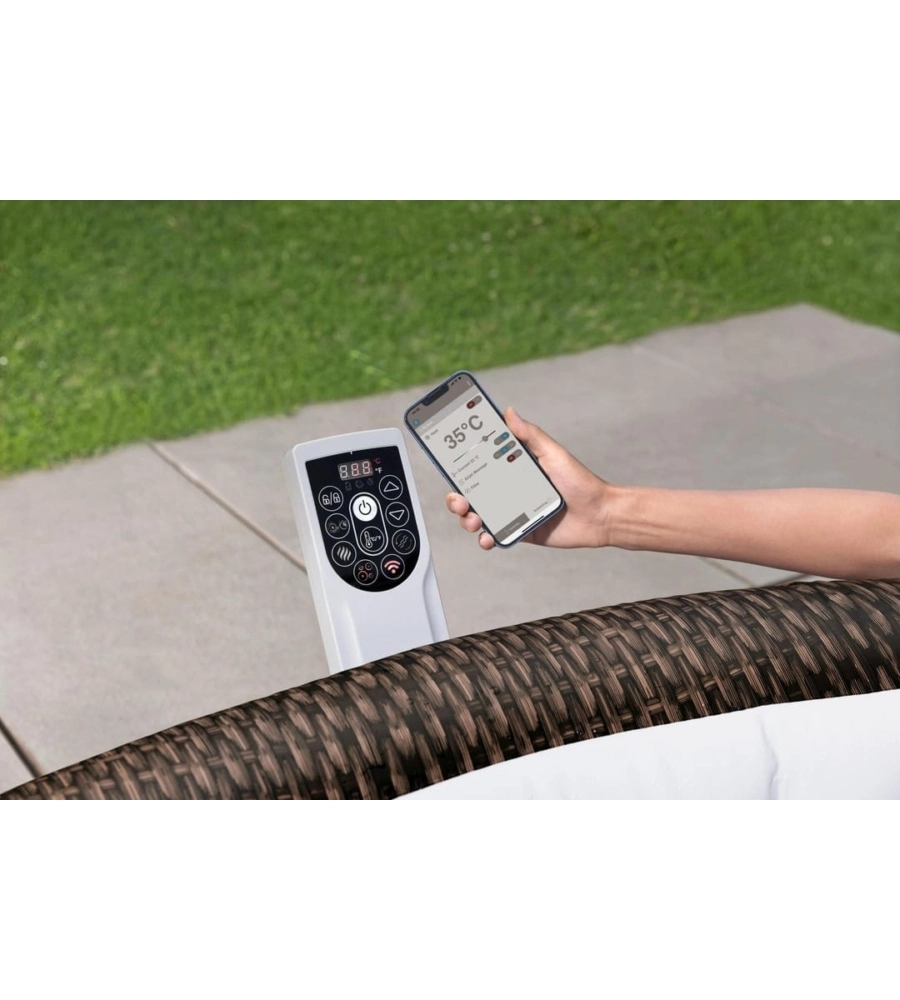 PISCINA IDROMASSAGGIO GONFIABILE BESTWAY "BALI LAY-Z-SPA AIRJET" PER 5-7 PERSONE