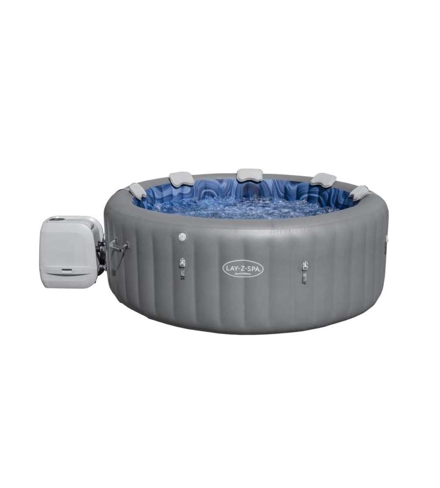 PISCINA IDROMASSAGGIO GONFIABILE BESTWAY "LAY-Z-SPA SANTORINI HYDROJET PRO" PER 5-7 PERSONE