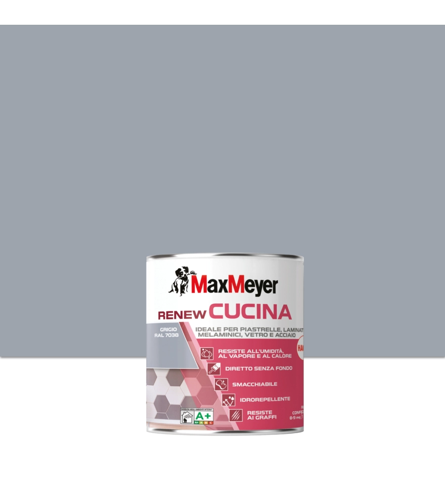 SMALTO ALL'ACQUA CUCINA MAX MEYER "RENEW" GRIGIO 0,75 LT
