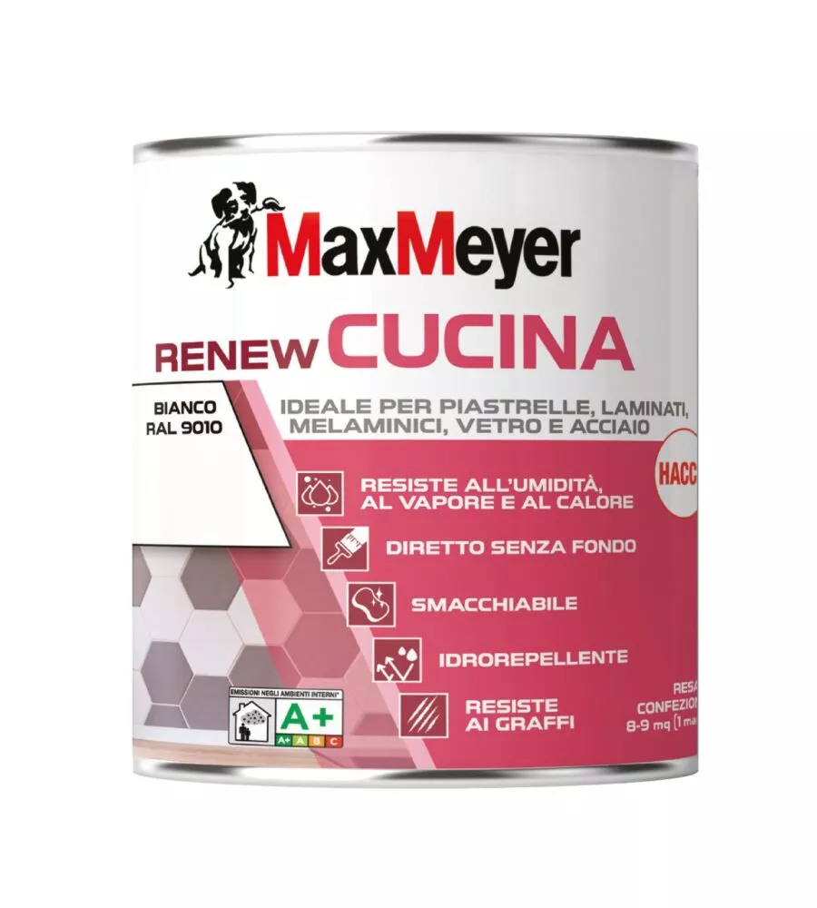 SMALTO ALL'ACQUA CUCINA MAX MEYER "RENEW" BIANCO 0,75 LT