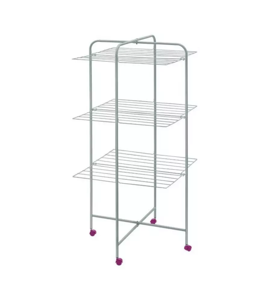 STENDIBIANCHERIA VERTICALE IN ACCIAIO 71X71X132 CM