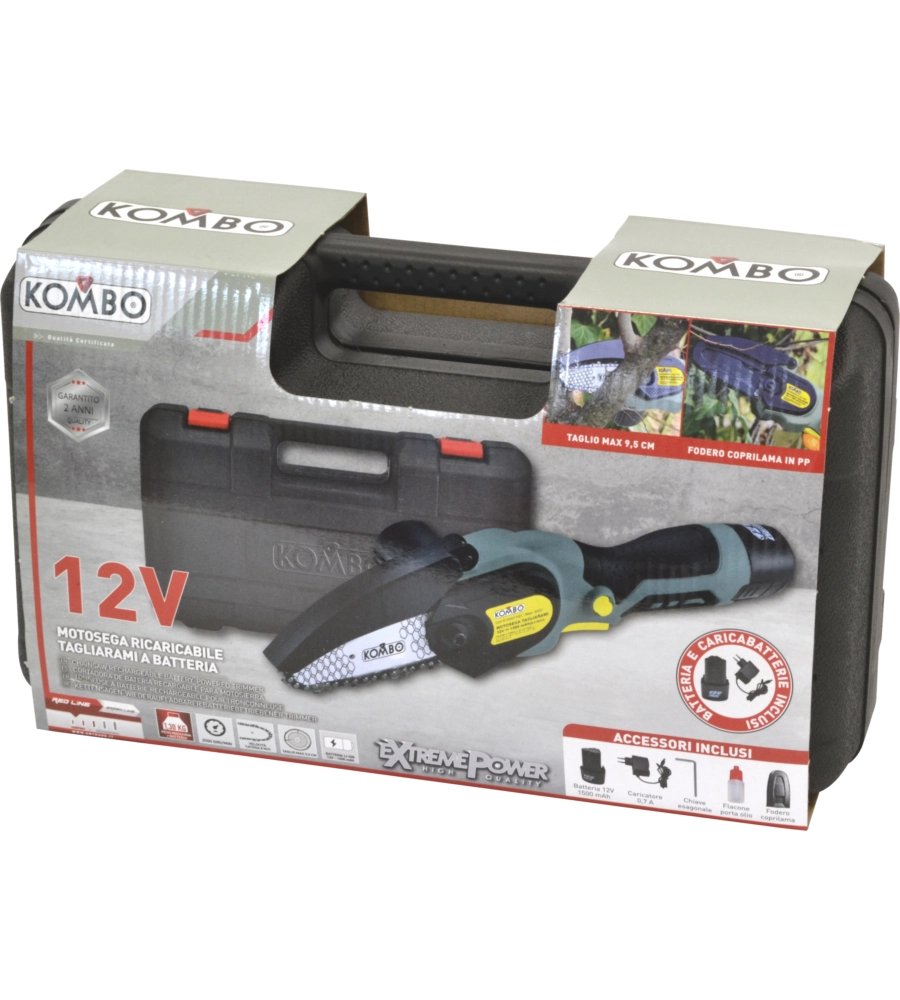POTATORE A CATENA A BATTERIA KOMBO BARRA 10 CM 12V 1,5AH