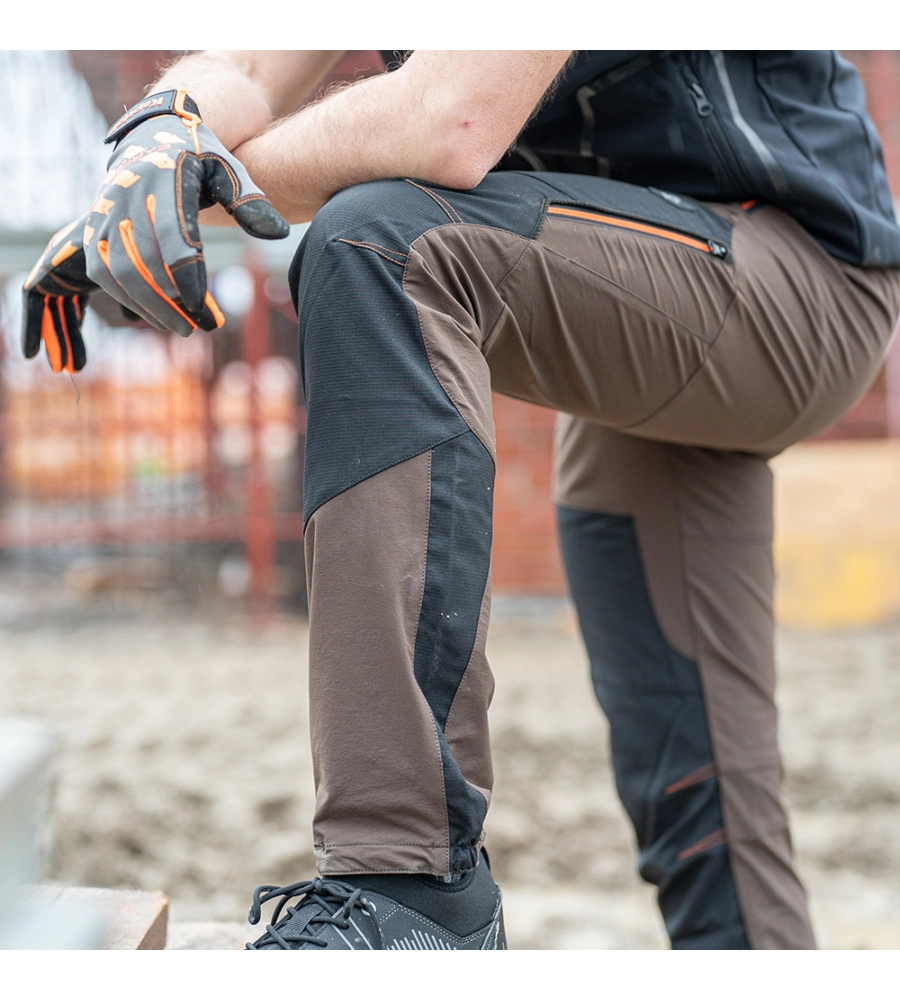 PANTALONE DA LAVORO KAPRIOL "TECH" MARRONE TG M