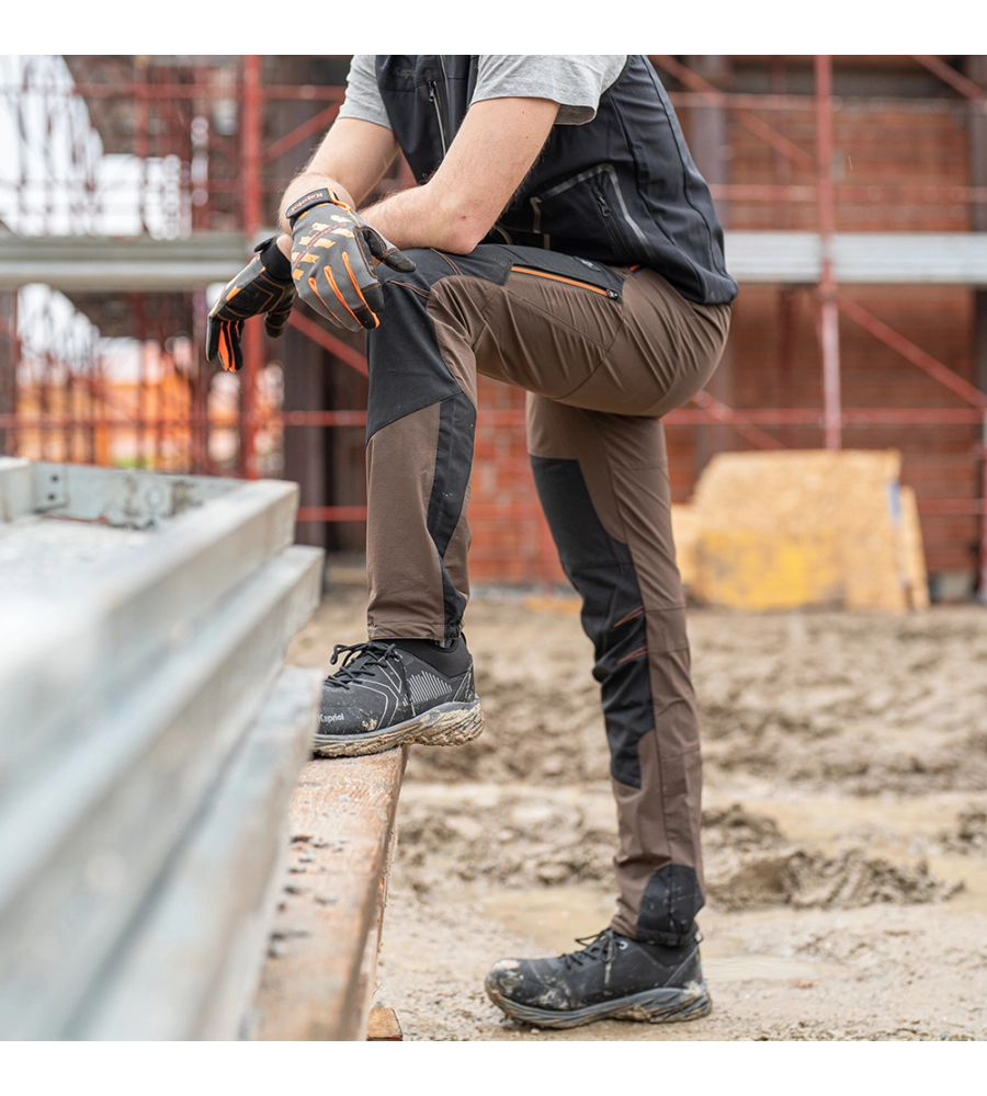 PANTALONE DA LAVORO KAPRIOL "TECH" MARRONE TG M
