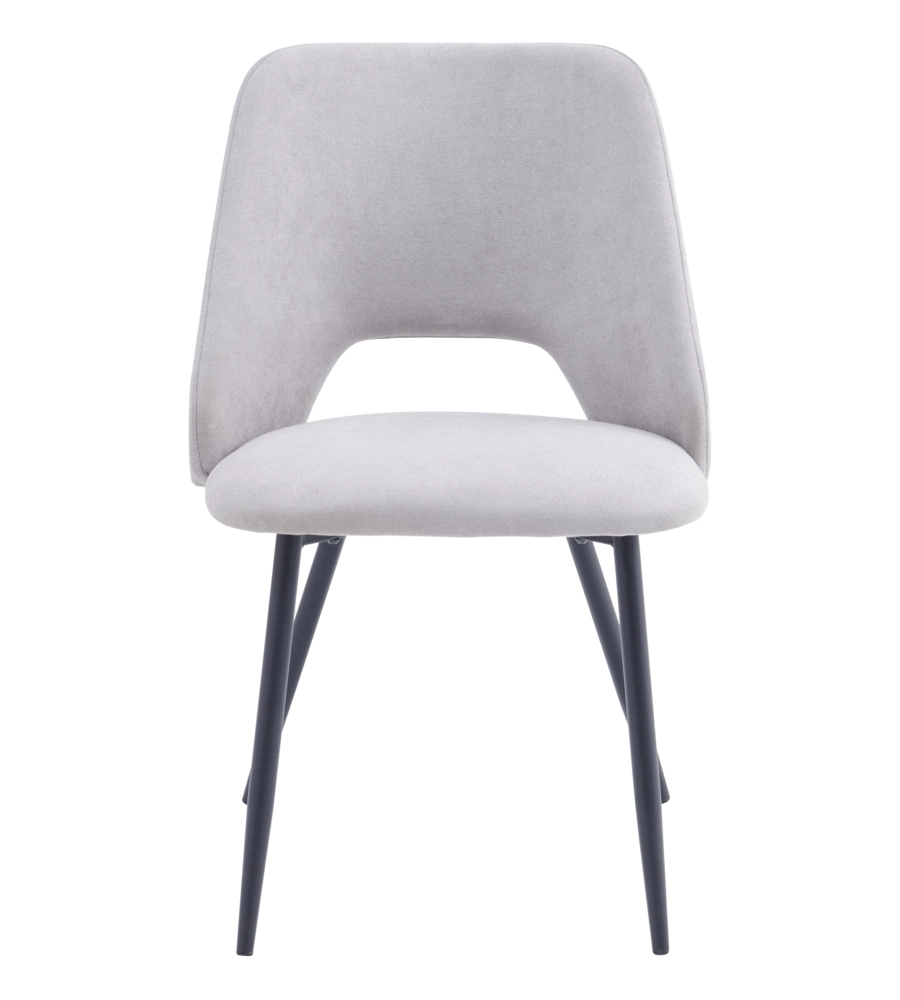 SEDIA DA PRANZO "JAMIE" IN TESSUTO BEIGE 4 PEZZI