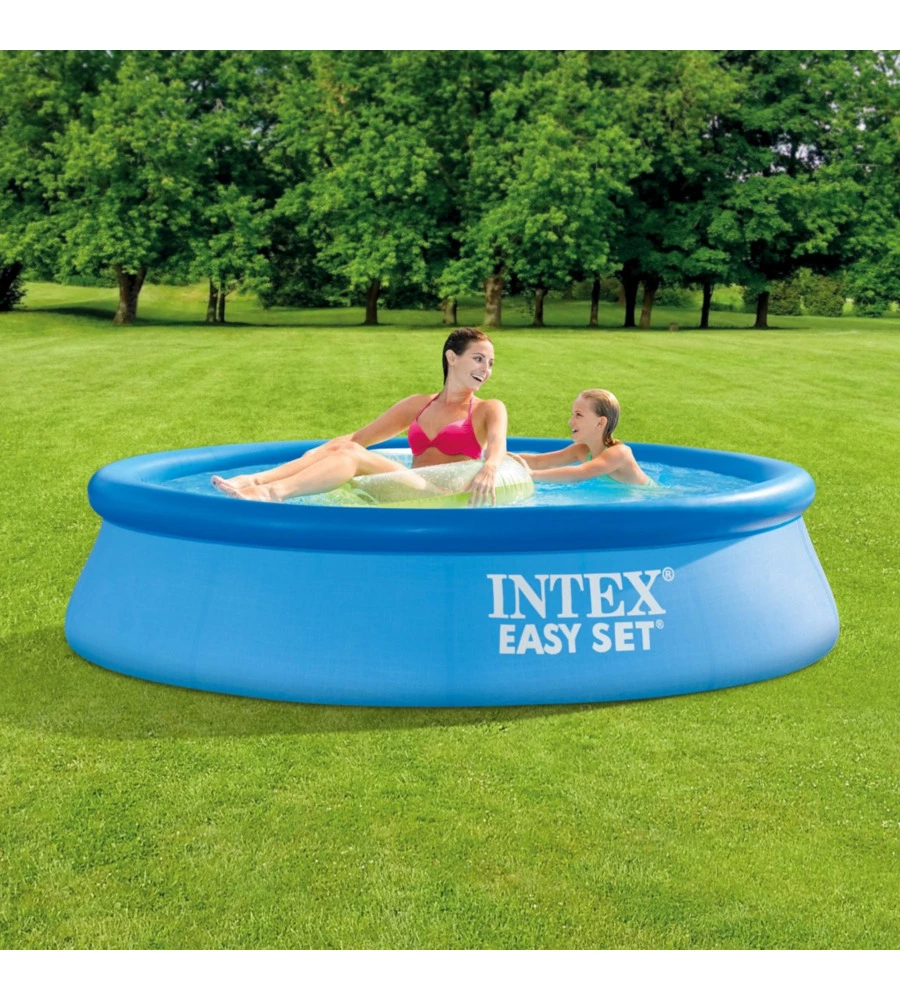 PISCINA GONFIABILE AUTOPORTANTE INTEX "EASY SET" 244X244X61 CM - COD. 28108NP