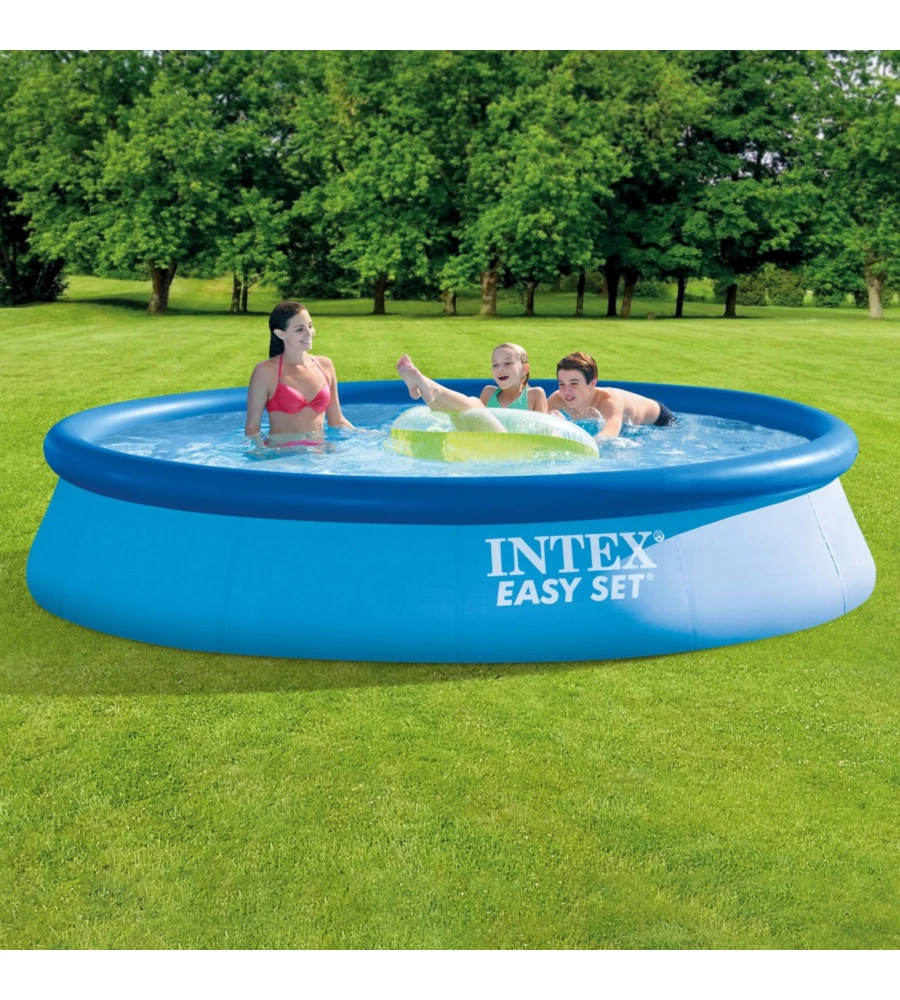 PISCINA GONFIABILE AUTOPORTANTE ROTONDA INTEX "EASY SET" 396X396X84 CM - COD. 28143NP