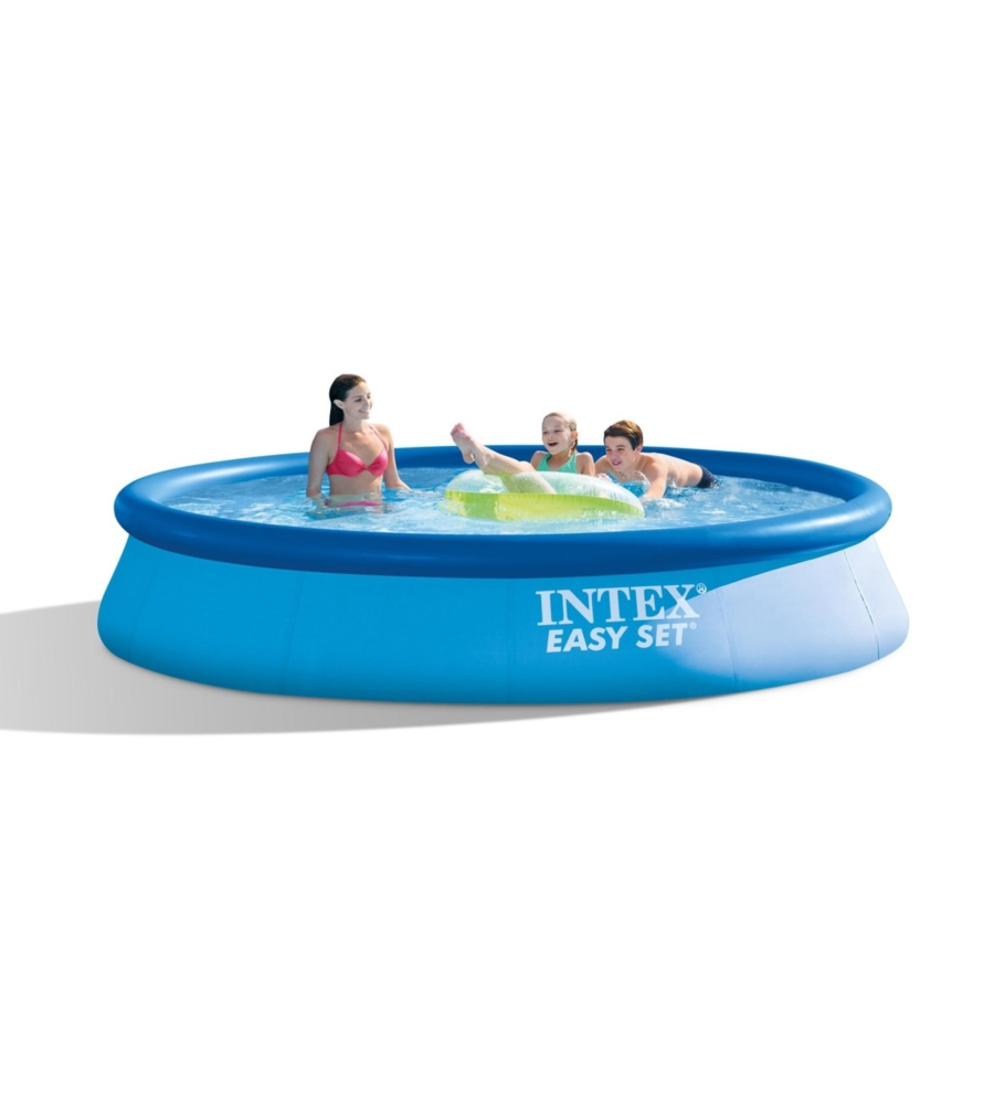PISCINA GONFIABILE AUTOPORTANTE ROTONDA INTEX "EASY SET" 396X396X84 CM - COD. 28143NP