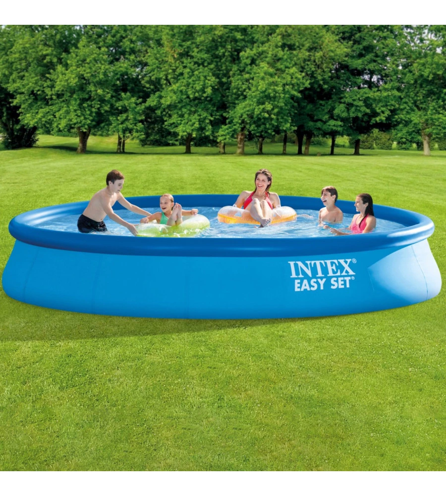 PISCINA GONFIABILE AUTOPORTANTE ROTONDA INTEX "EASY SET" 457X457X84 CM - COD. 28158NP