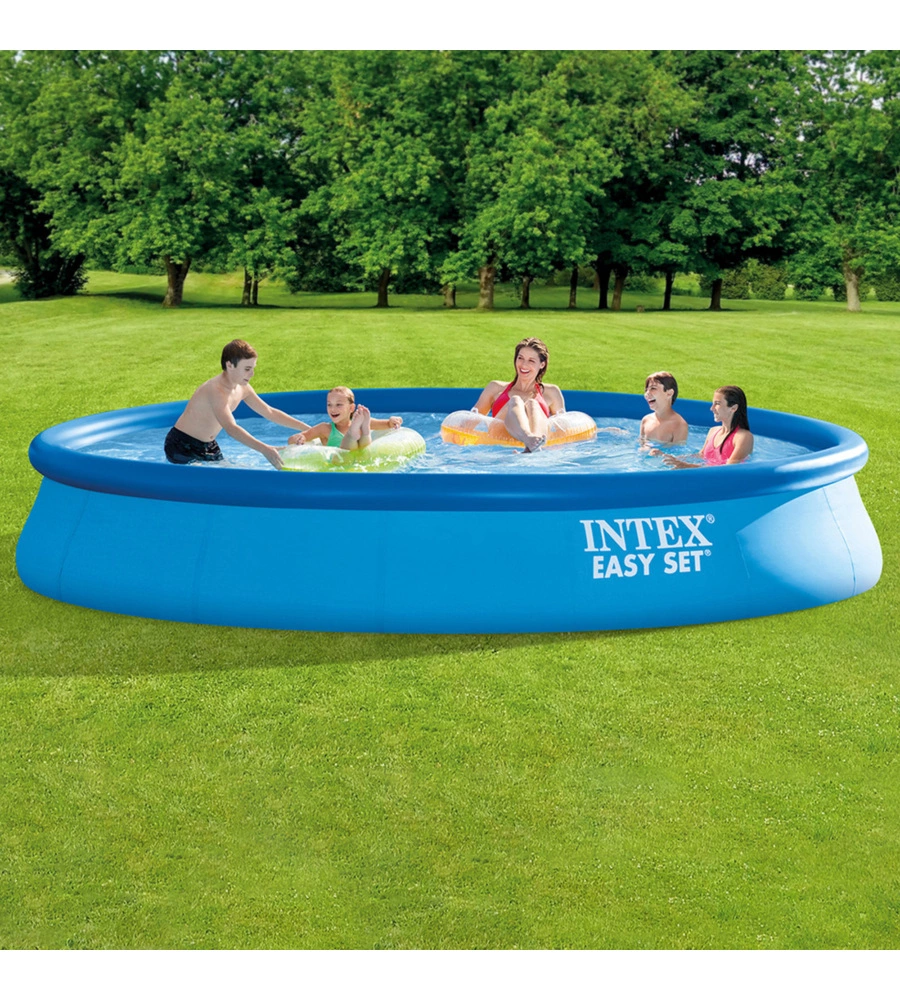 PISCINA GONFIABILE AUTOPORTANTE ROTONDA INTEX "EASY SET" 457X457X122 CM - COD. 26168NP