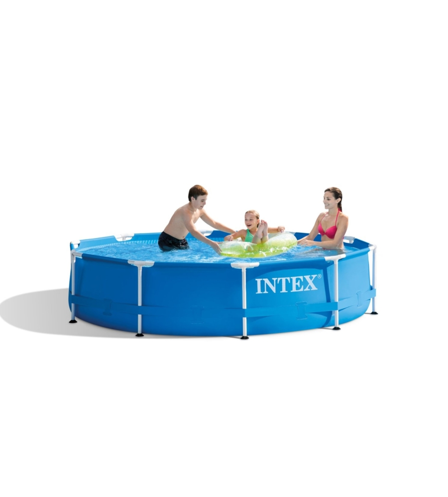 PISCINA FUORI TERRA CON STRUTTURA ROTONDA INTEX "METAL FRAME" BLU 305X305X76 CM - COD. 28202NP