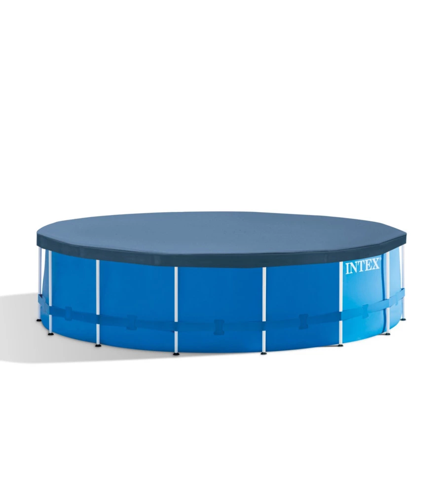 PISCINA FUORI TERRA CON STRUTTURA ROTONDA INTEX "METAL FRAME" BLU 457X457X122 CM - COD. 28242NP