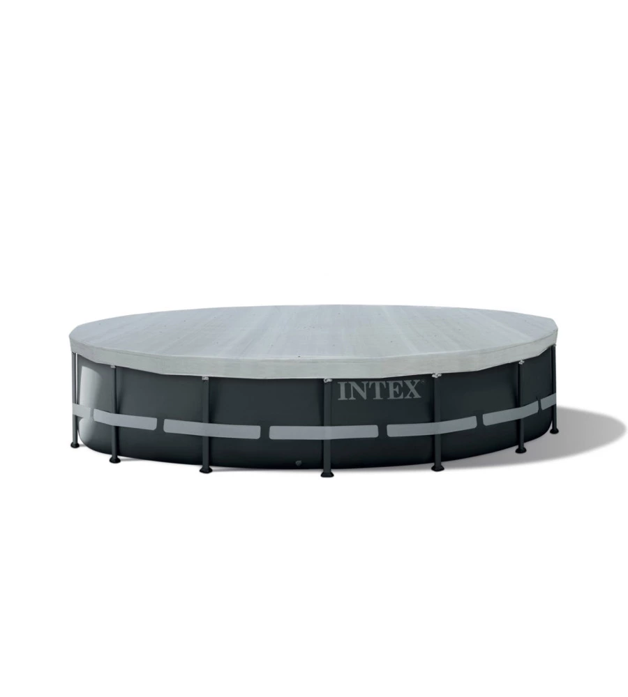 TELO DI COPERTURA ROTONDO PER PISCINE INTEX "DELUXE" SPECIFICO PER MODELLO FRAME 488X488X20 CM - COD. 28040