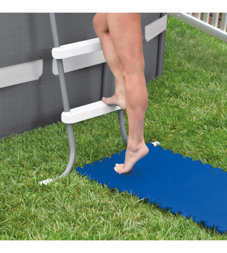 PIASTRELLA ANTISCIVOLO PER PISCINE INTEX IN POLIETILENE MORBIDO 50X50X1 CM - COD. 29081