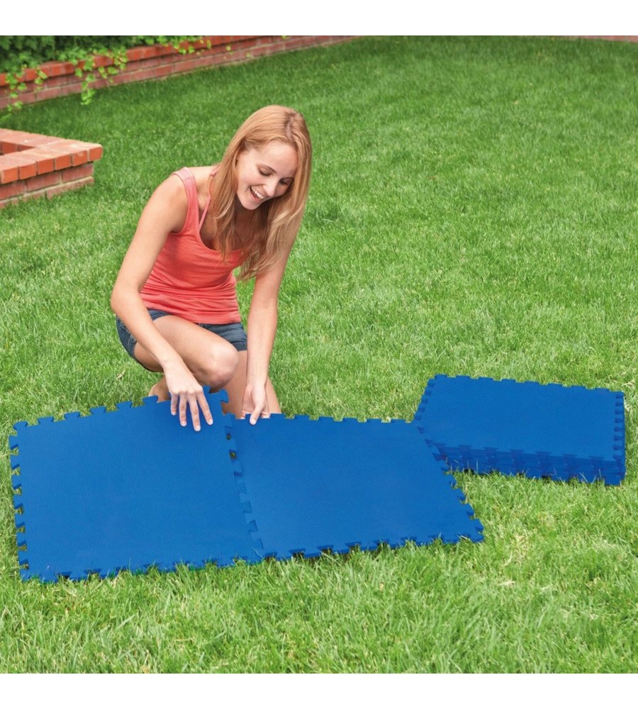 PIASTRELLA ANTISCIVOLO PER PISCINE INTEX IN POLIETILENE MORBIDO 50X50X1 CM - COD. 29081