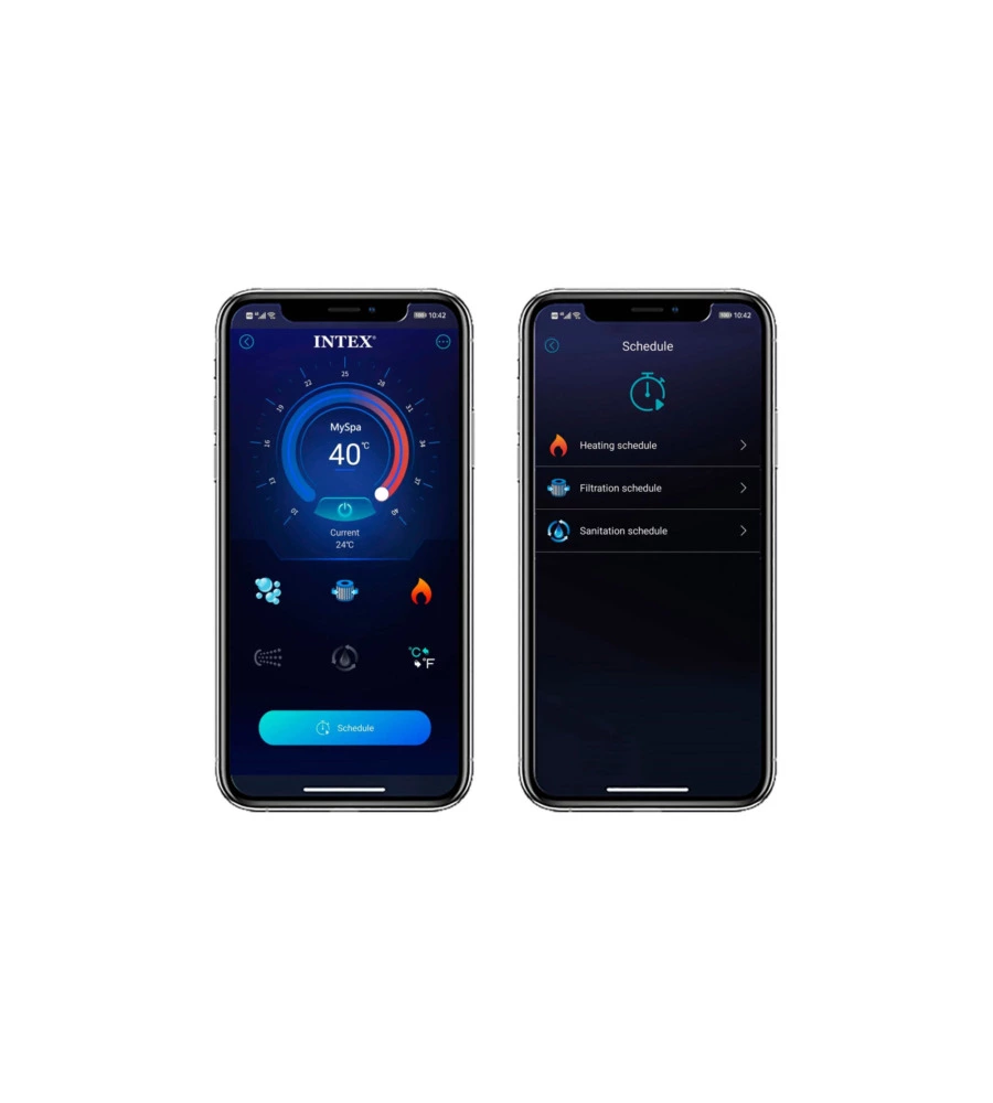 PISCINA IDROMASSAGGIO GONFIABILE INTEX "PURE SPA JET BUBBLE DELUXE" NERO 4 PERSONE 180X180X71 CM - COD. 28458