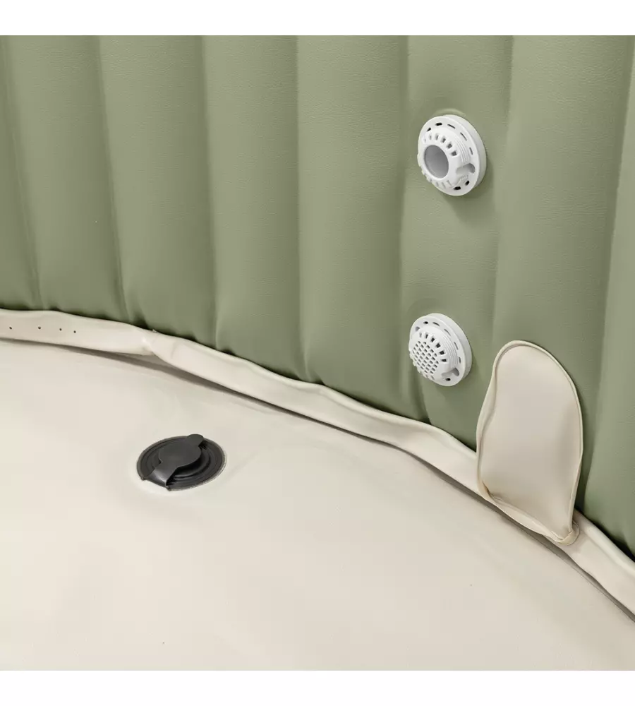 PISCINA IDROMASSAGGIO GONFIABILE INTEX "PURESPA BUBBLE MASSAGE" VERDE 8 PERSONE 236X236X71 CM - COD. 28412NP