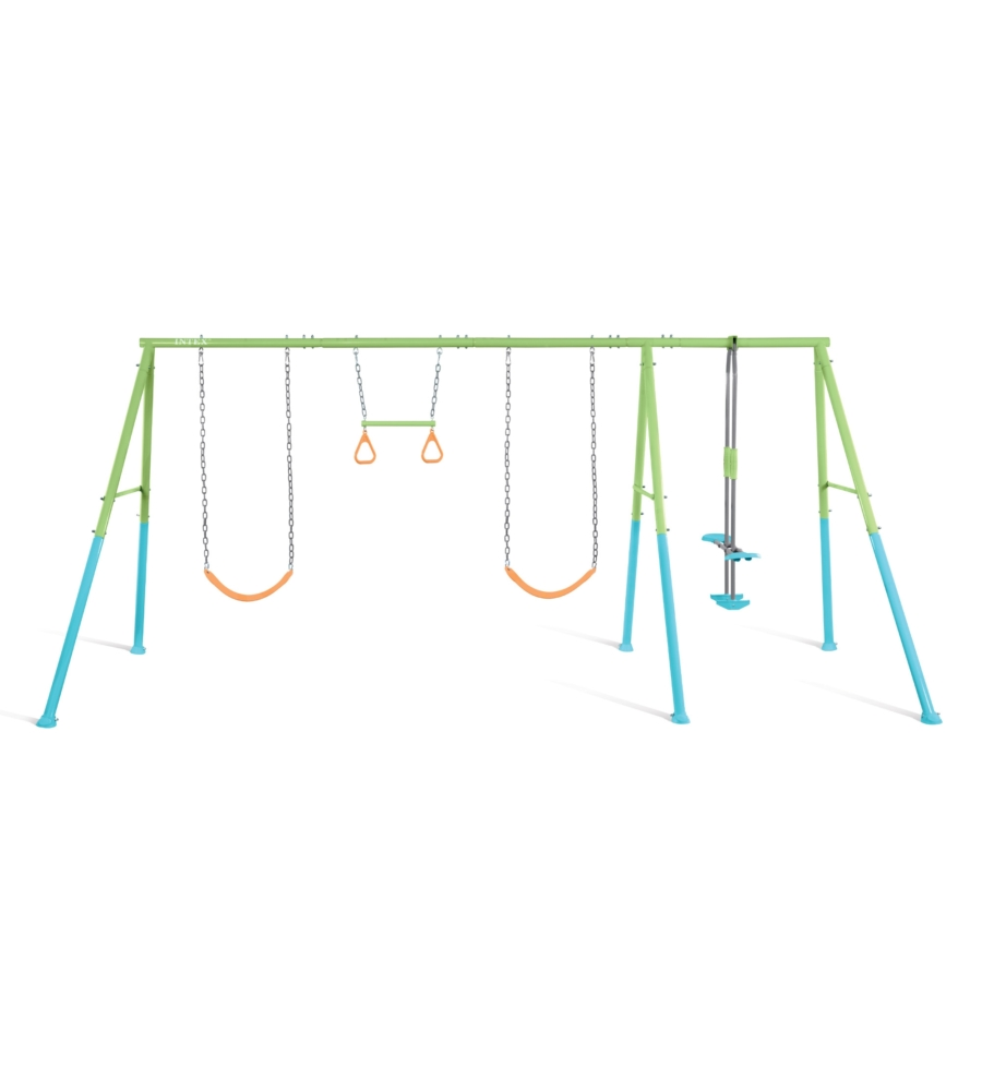 ALTALENA INTEX COLORATA CON SET DI GIOCO A 4 FUNZIONI 465X249X203 CM - COD. 44130