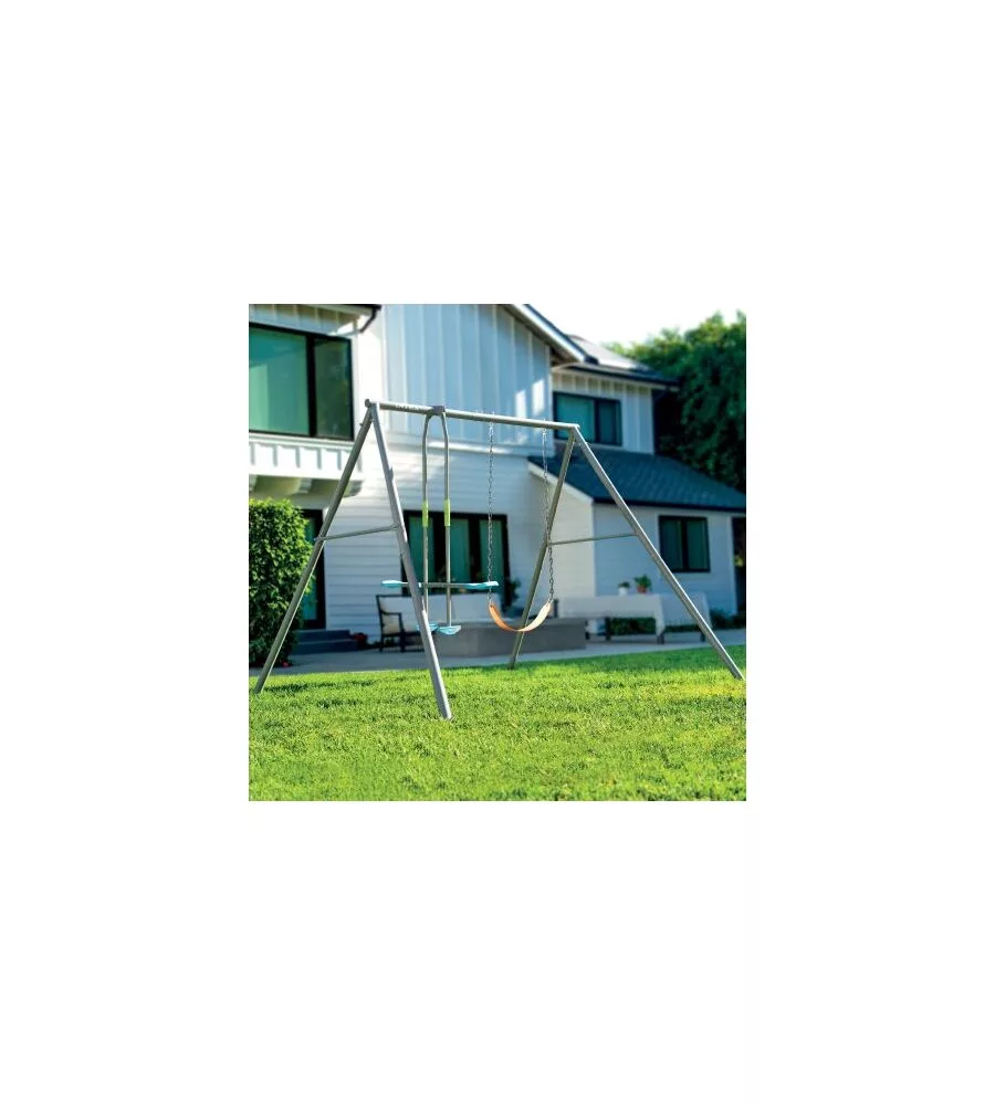 ALTALENA INTEX GRIGIO CON SET DI GIOCO A 2 FUNZIONI 249X249X203 CM - COD. 44122