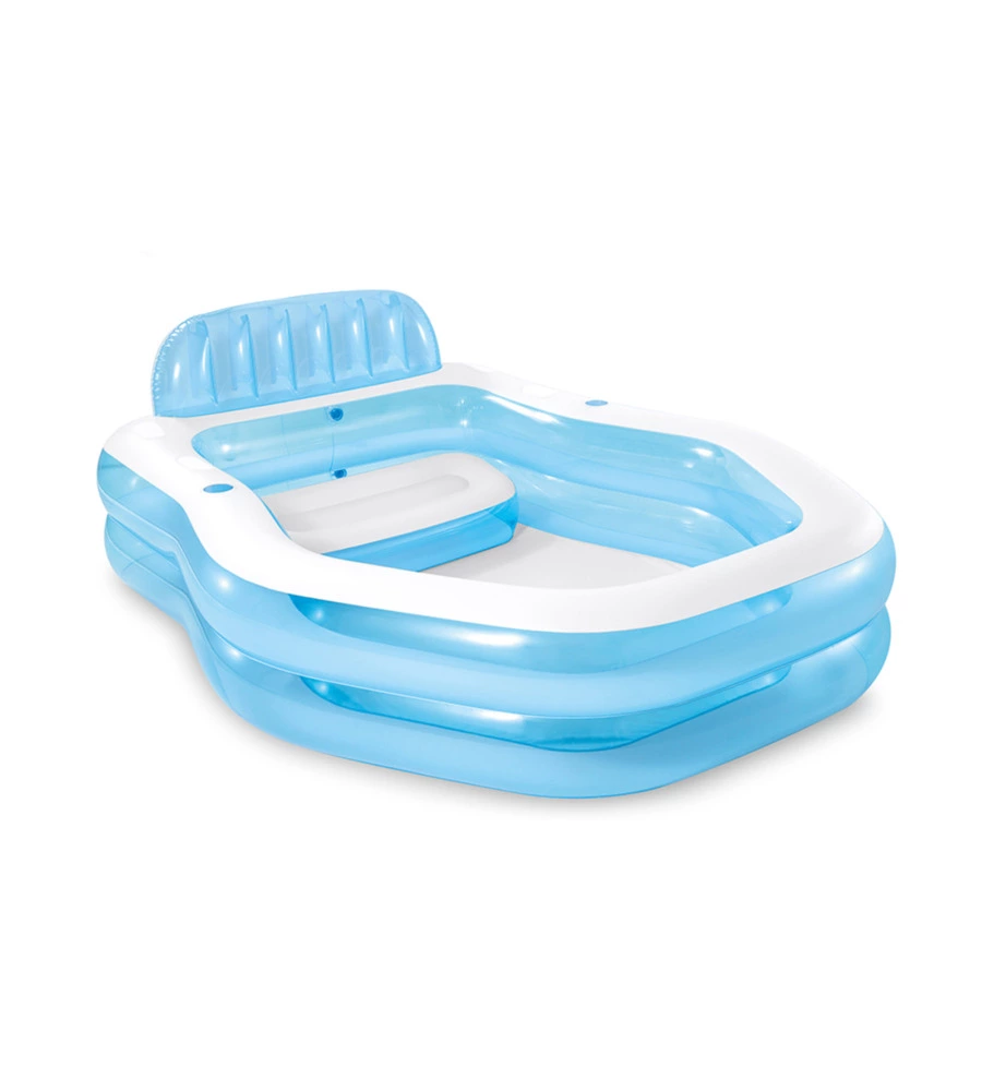 PISCINA GONFIABILE INTEX "SWIM CENTER FAMILY SUNSHADE" CON TETTOTIA PARASOLE 229X191X135 CM - COD. 57186NP