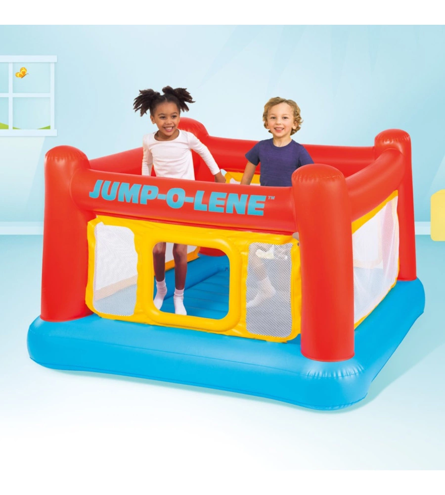 GIOCO GONFIABILE PER BAMBINI INTEX "PLAYHOUSE JUMP-O-LENE" 174X174X112 CM - COD. 48260NP