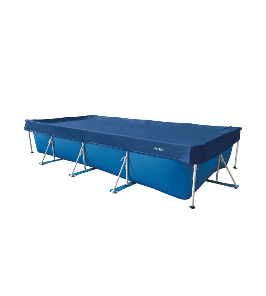 TELO DI COPERTURA PER PISCINE FUORI TERRA RETTANGOLARI INTEX 450X220X20 CM - COD. 28080