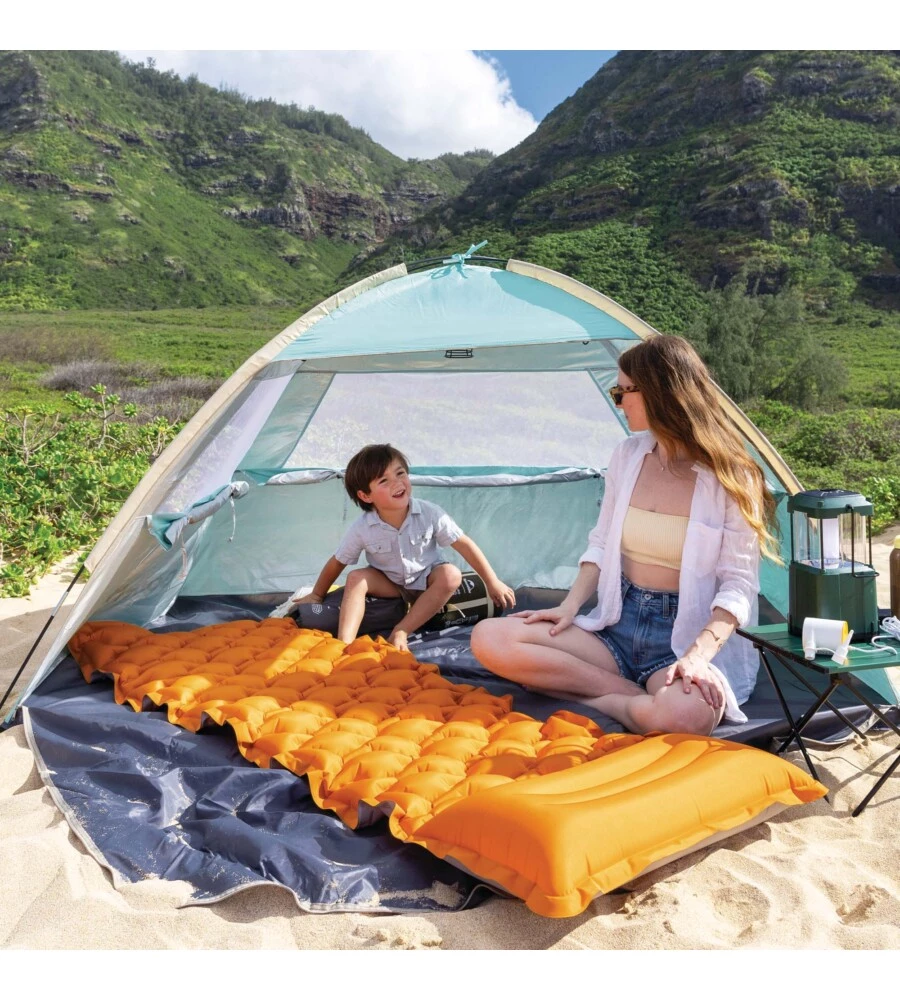 MATERASSO SINGOLO GONFIABILE INTEX "CAMPING" ARANCIONE 71X191X11 CM - COD. 64098NP