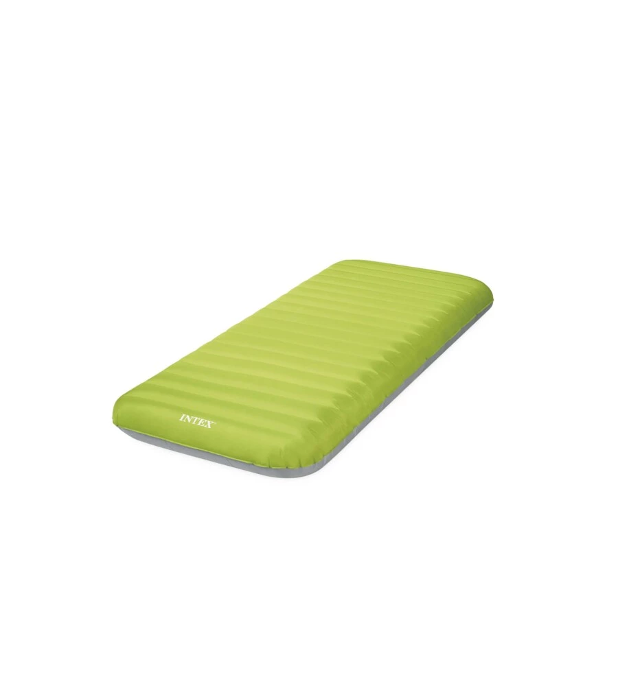 MATERASSO SINGOLO GONFIABILE INTEX "CAMPING" VERDE 76X191X17 CM - COD. 64097NP