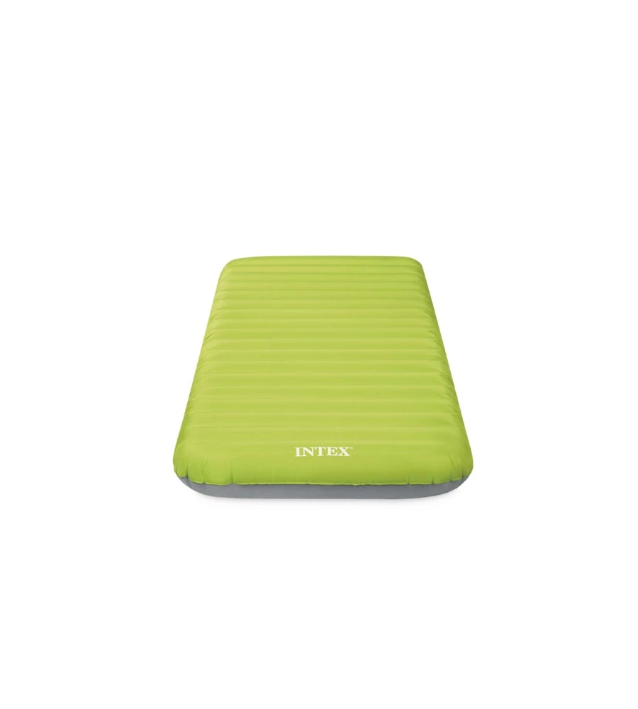 MATERASSO SINGOLO GONFIABILE INTEX "CAMPING" VERDE 76X191X17 CM - COD. 64097NP