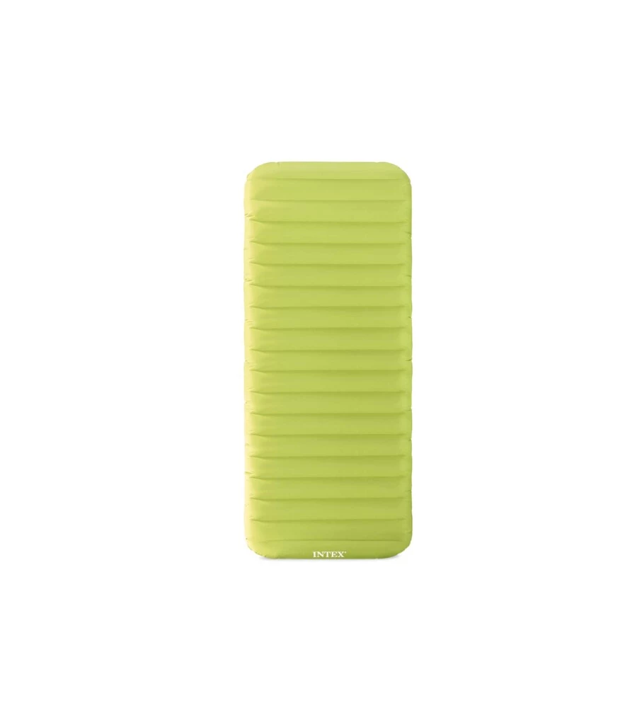 MATERASSO SINGOLO GONFIABILE INTEX "CAMPING" VERDE 76X191X17 CM - COD. 64097NP