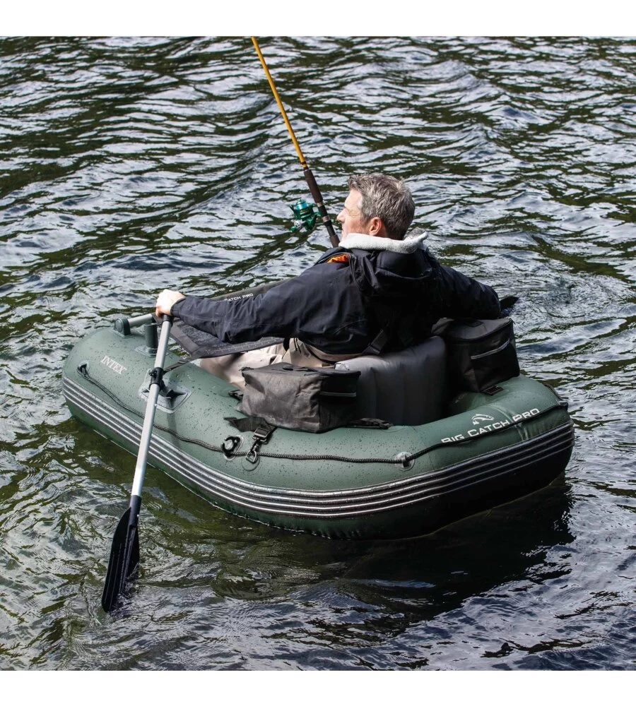 CANOTTO GOMMONE GONFIABILE INTEX "BIG CATCH PRO" PER LA PESCA 165X119X38 CM - COD. 68381NP