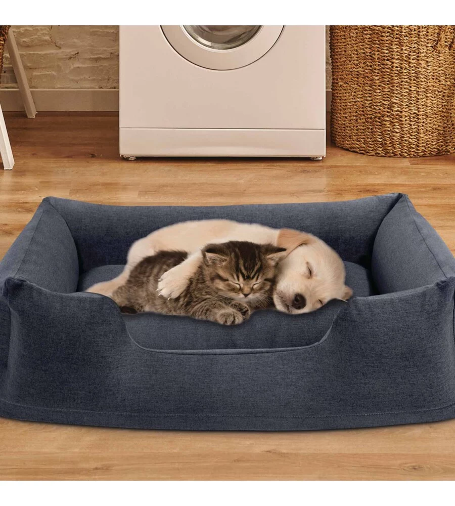 CUCCIA GONFIABILE PER CANI INTEX CON MINI POMPA MANUALE 79X58X22 CM - COD. 48701NP
