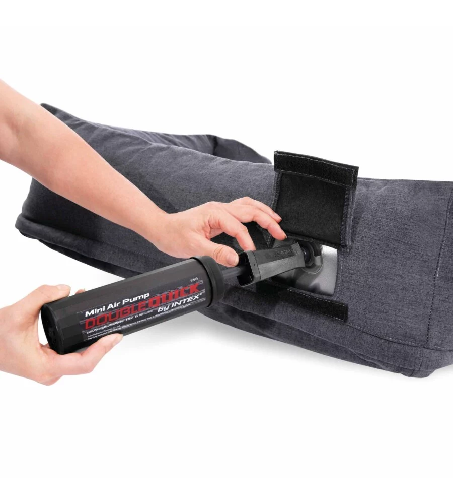 CUCCIA GONFIABILE PER CANI INTEX CON MINI POMPA MANUALE 79X58X22 CM - COD. 48701NP