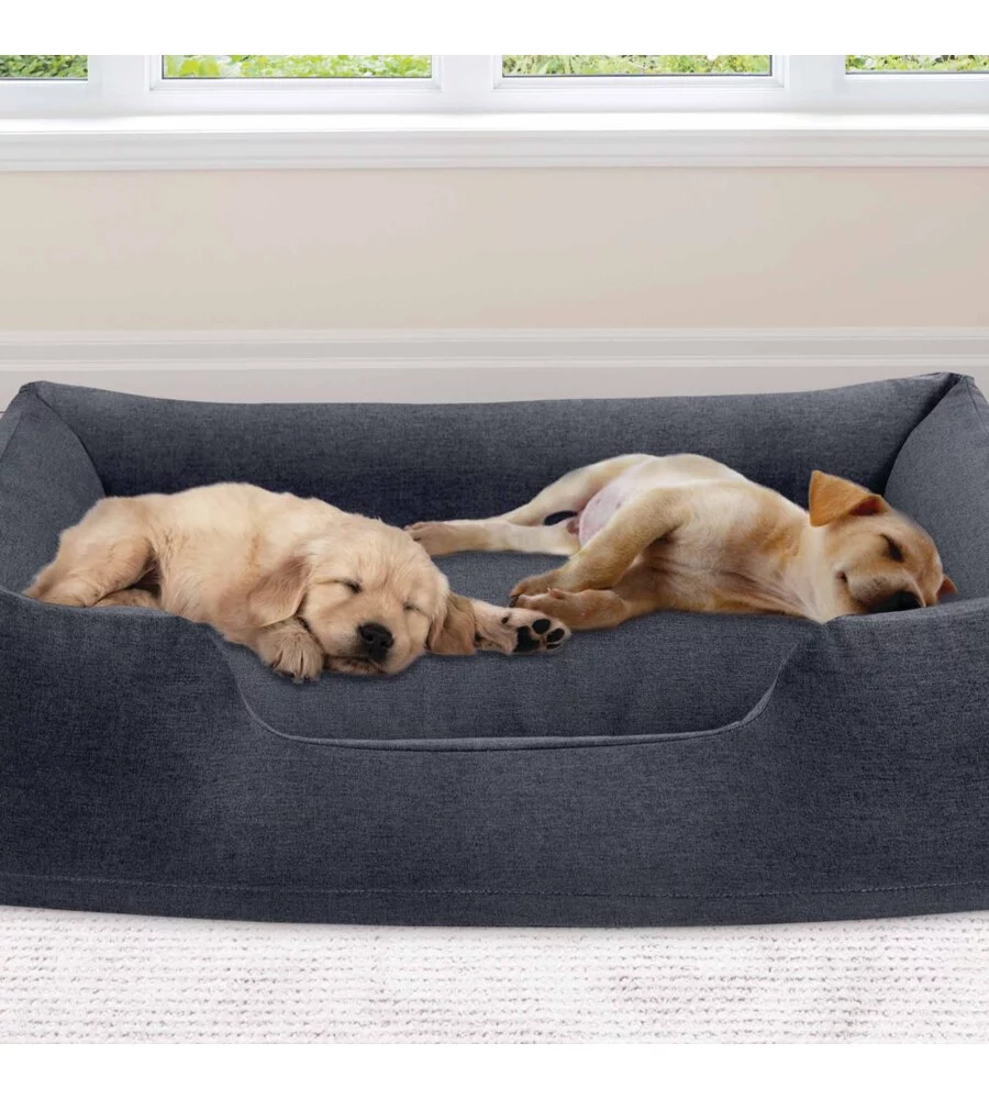 CUCCIA GONFIABILE PER CANI INTEX CON MINI POMPA MANUALE 97X74X23 CM - COD. 48702NP