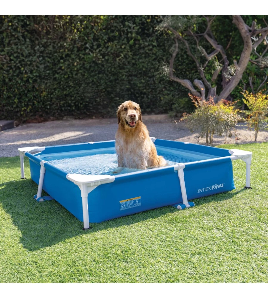 PISCINA QUADRATA PER CANI INTEX BLU 152X152X30 CM - COD. 48402NP